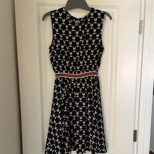 Freeway Black and Cream Mini Dress